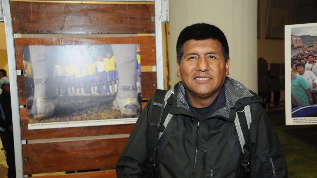 Fotografía de archivo que muestra al fotoperiodista boliviano Martín Alipaz Aliaga.