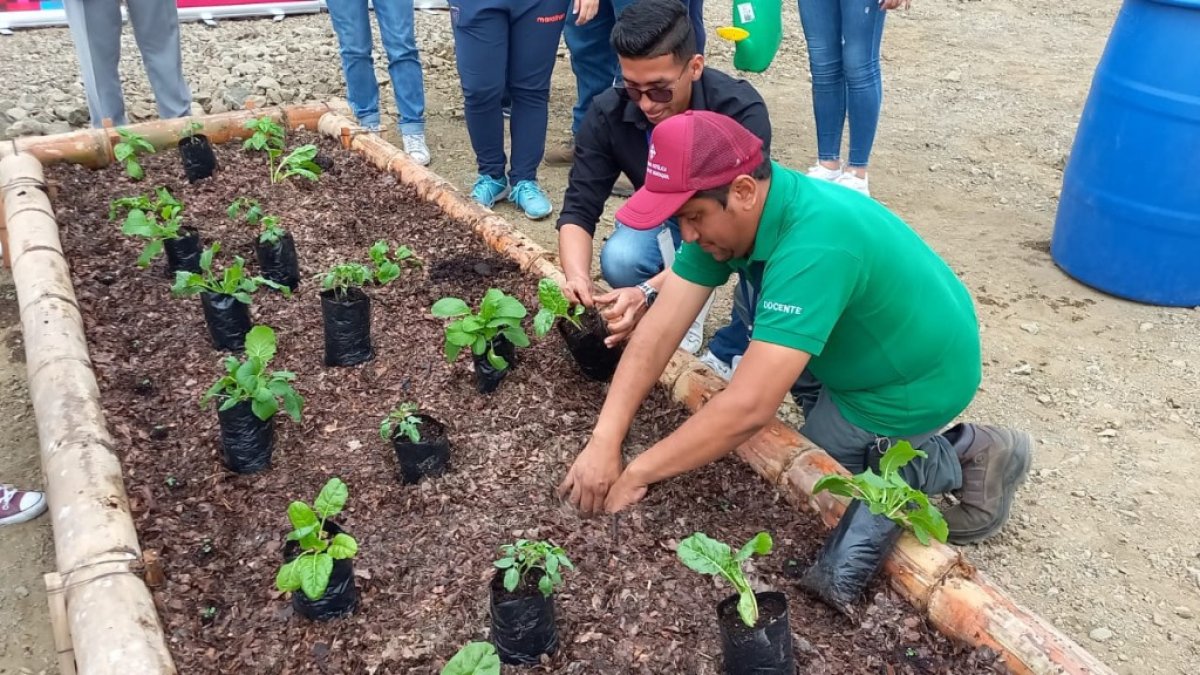 Los alumnos de la carrera Agropecuaria se harán cargo de los cultivos en el huerto.