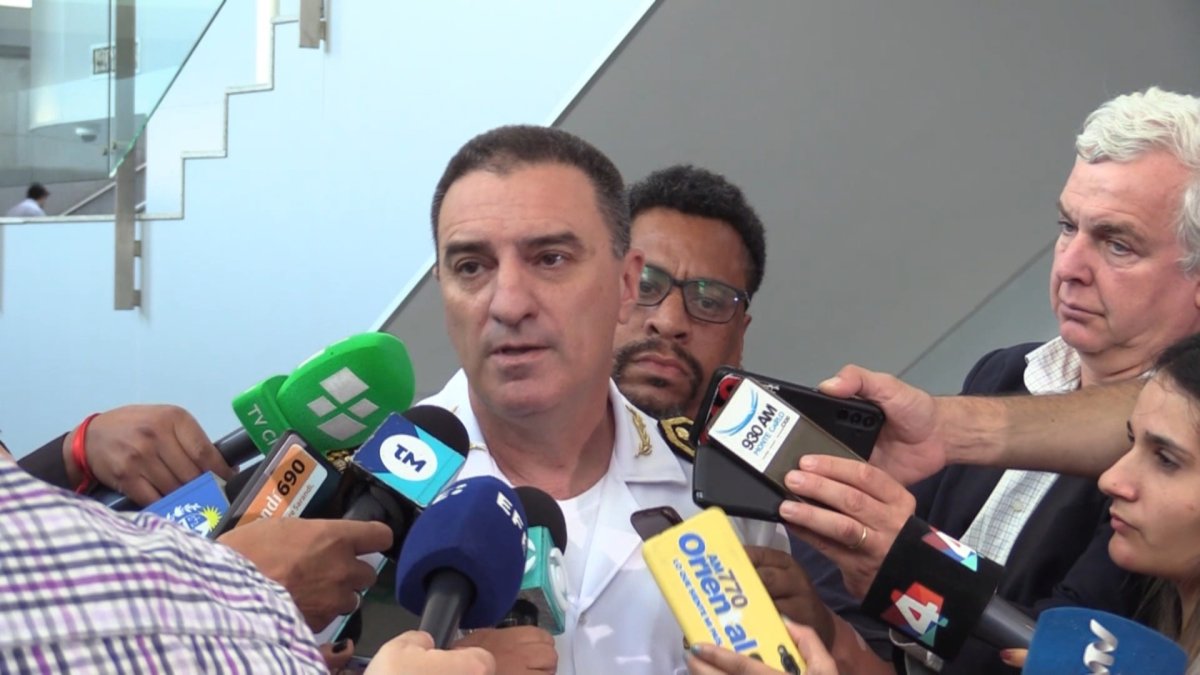 El director nacional de Bomberos, Ricardo Riaño.