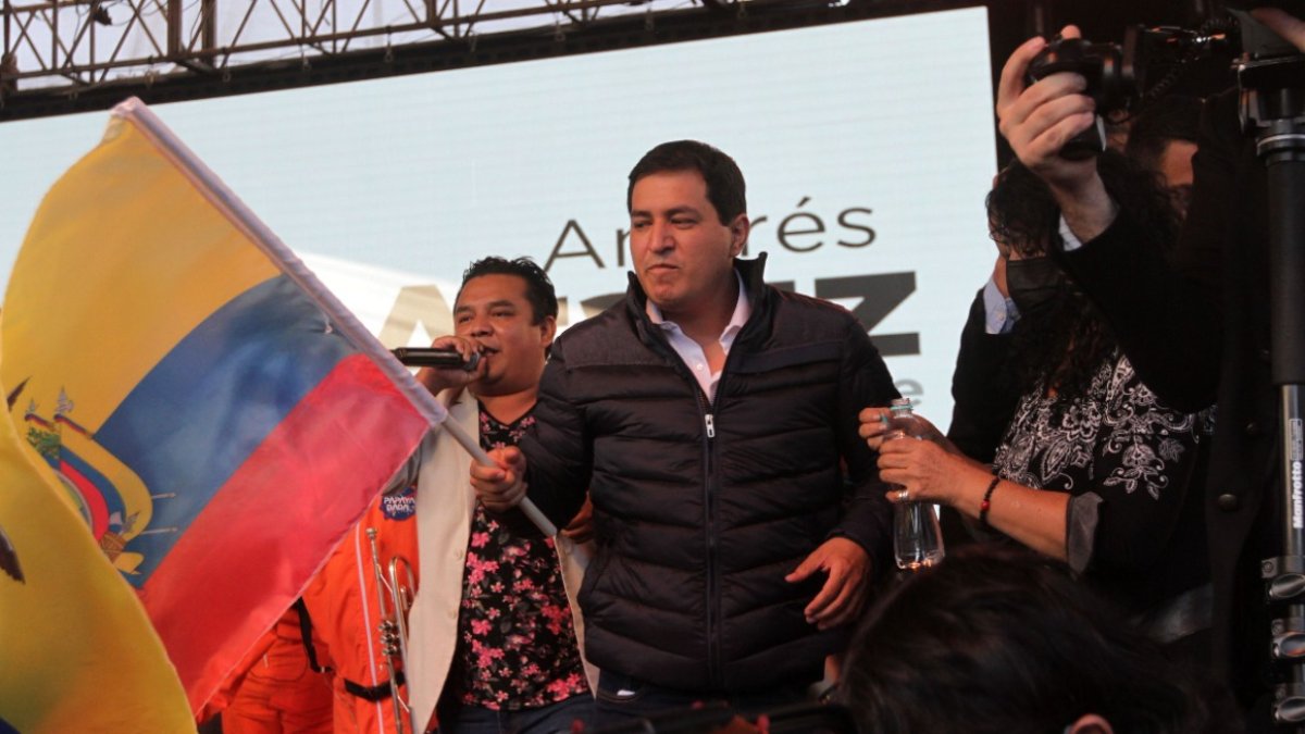 Postura. Andrés Arauz estaría en una línea diferente a la de Aquiles Álvarez, según Correa.