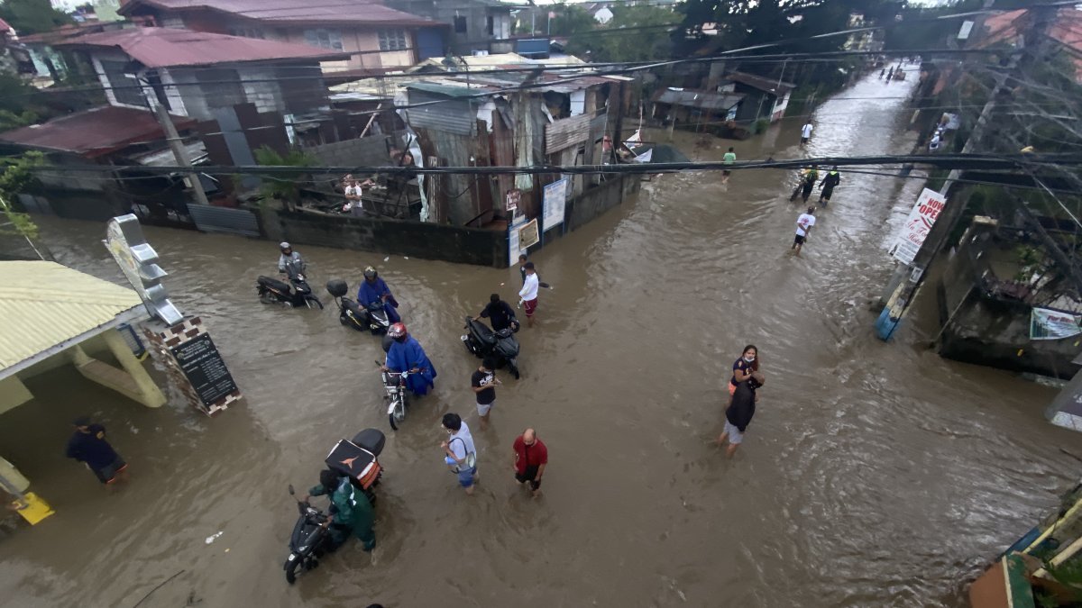 Imagen de archivo de inundaciones en Filipinas.
