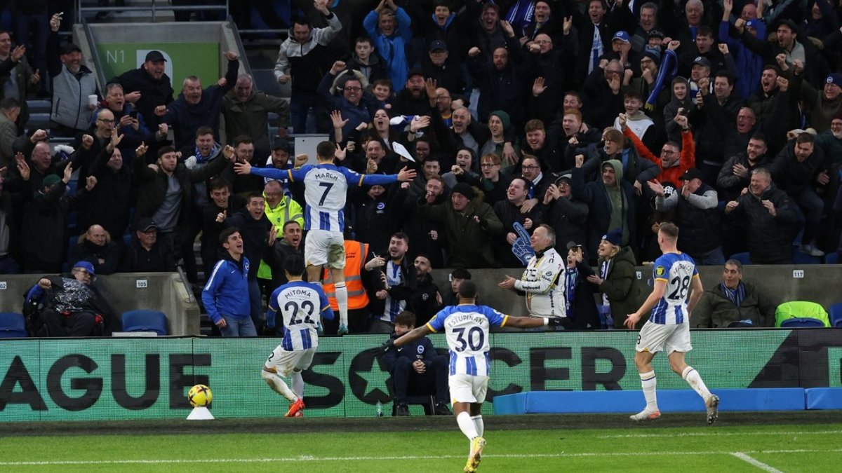 Brighton vivió una gran fiesta en su estadio. Se impuso con autoridad al Liverpool