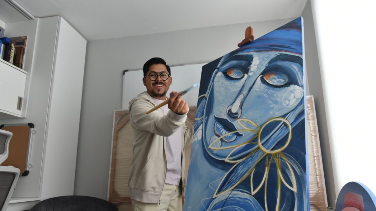 El quiteño tuvo su participación en un escenario de ‘Imagine Van Gogh’.