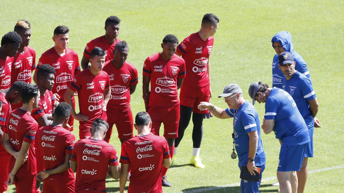 Célico durante los días de trabajo previo al torneo que en 2019 se disputó en Chile.