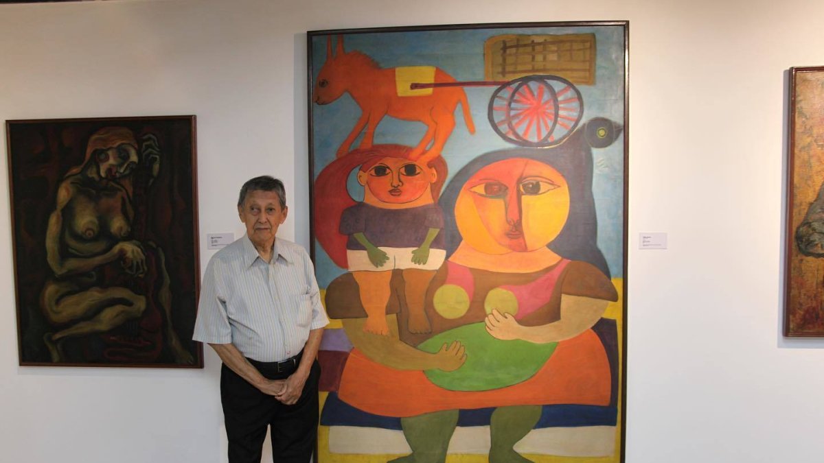 Parte de la exposición de artista.