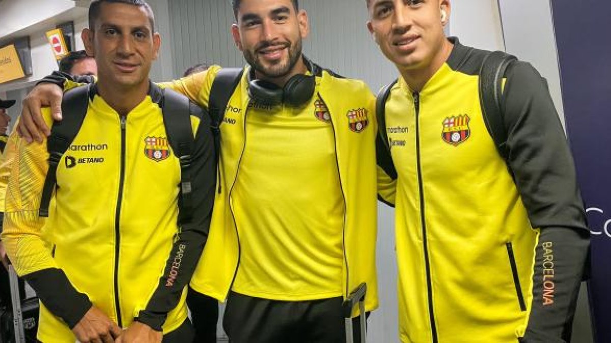 Bruno Piñatares, Víctor Mendoza y Luca Sosa parte de la delegación de Barcelona.