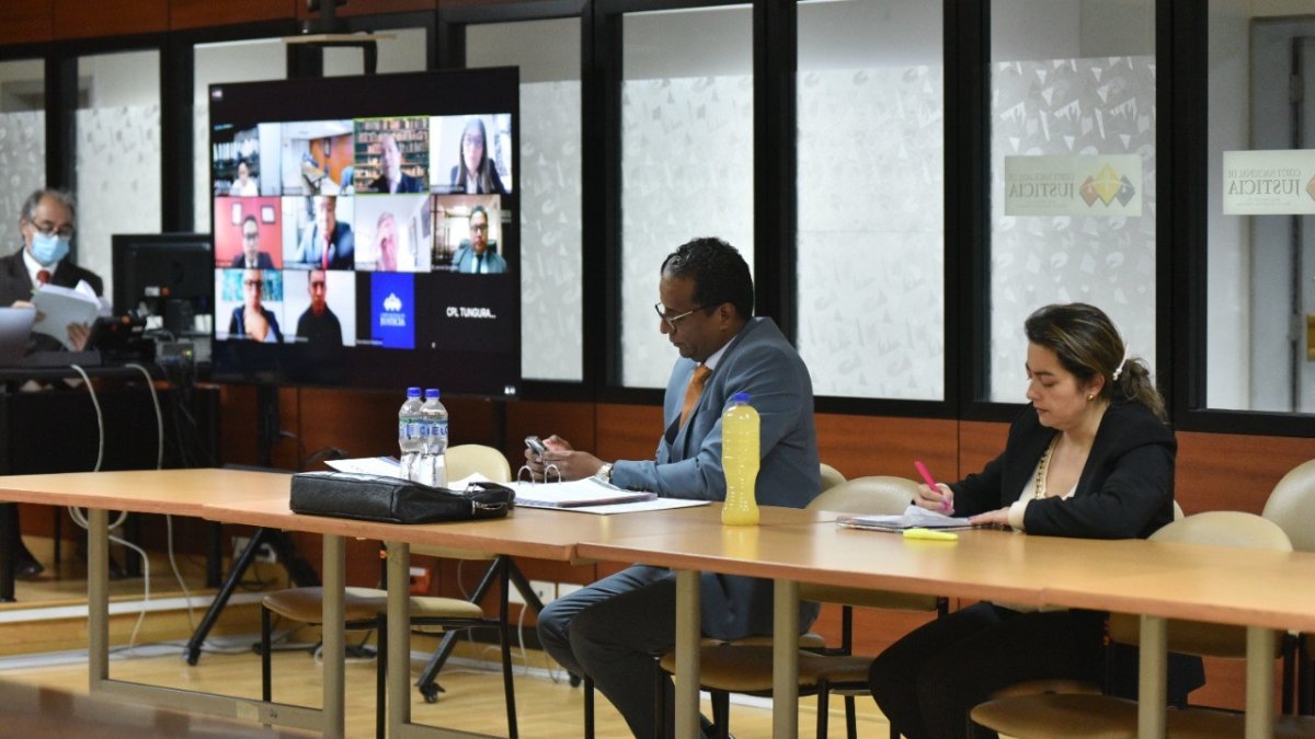 Diligencia. La audiencia de casación se instaló en la Corte Nacional a las 14:45.