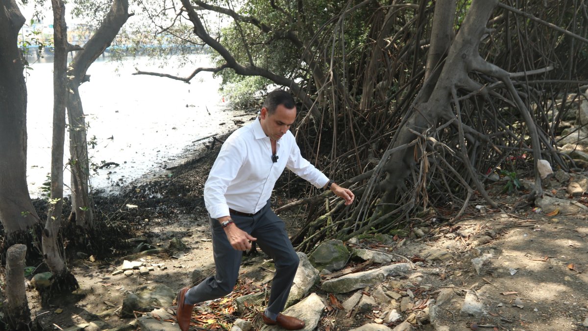 El candidato por SUMA, Pedro Pablo Duart, hizo una Parada EXPRESO a la ribera del estero Salado.