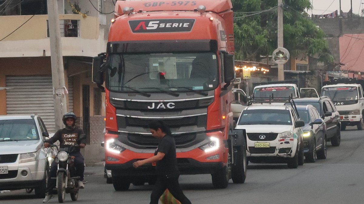 Moradores aquejan por el paso diario de camiones pesados en la ciudadela Abel Gilbert 3.
