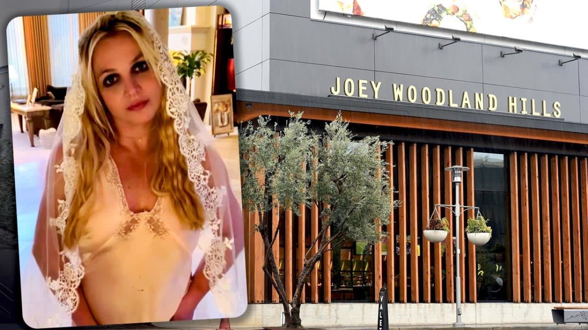 Britney tuvo un comportamiento que no gustó a su esposo, quien la dejó abandonada en el lugar.