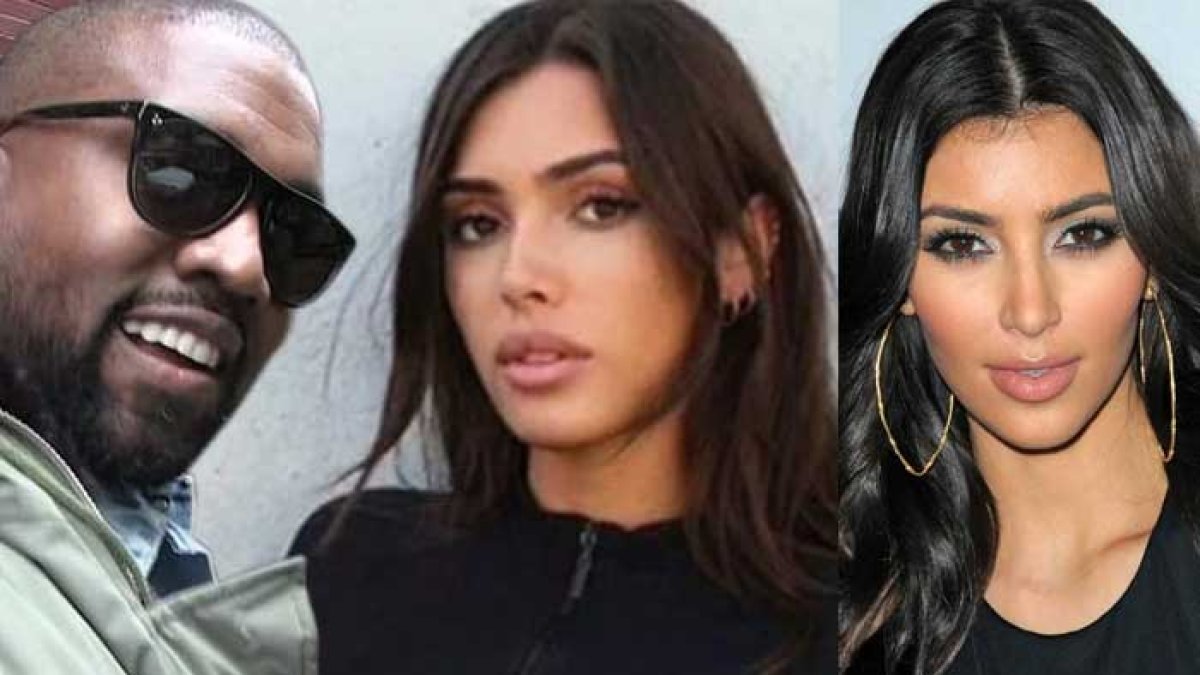 Kanye West, Bianca Censori y Kim Kardahian.