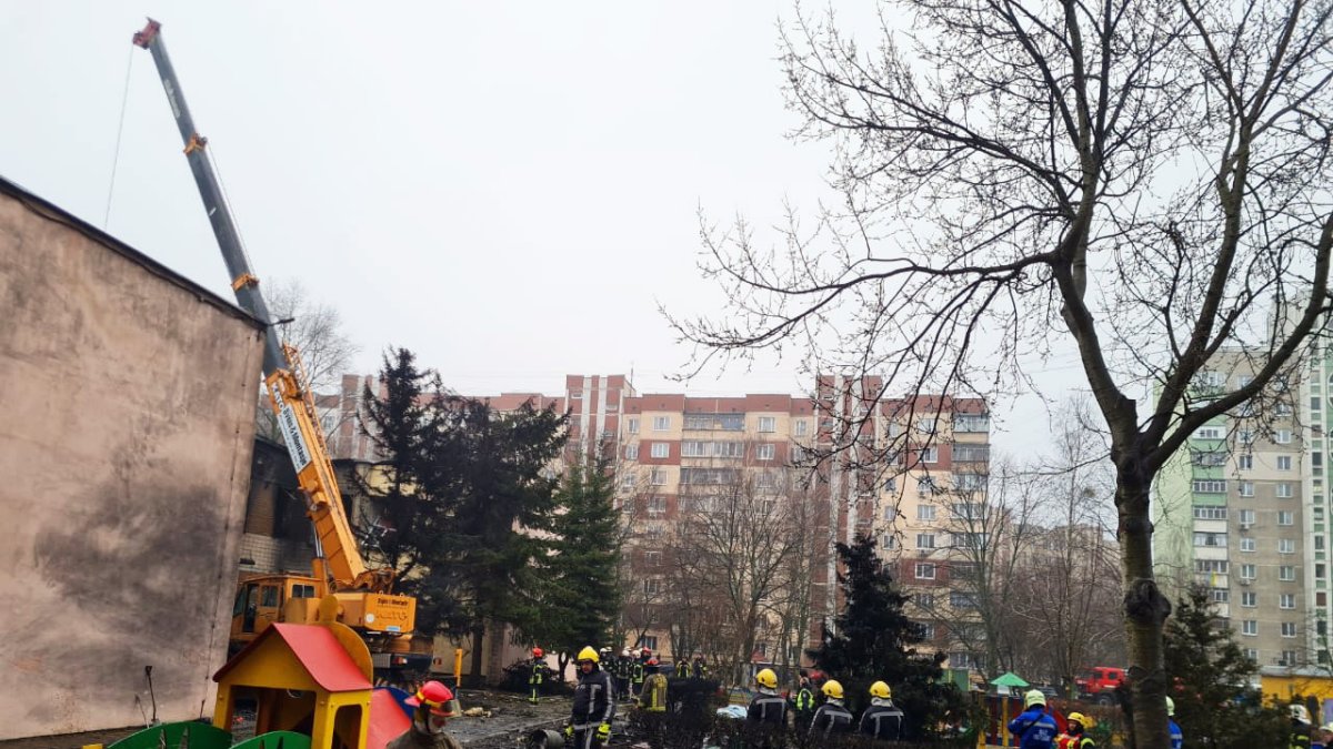 Una foto referencial sobre un accidente de un helicóptero en Kiev