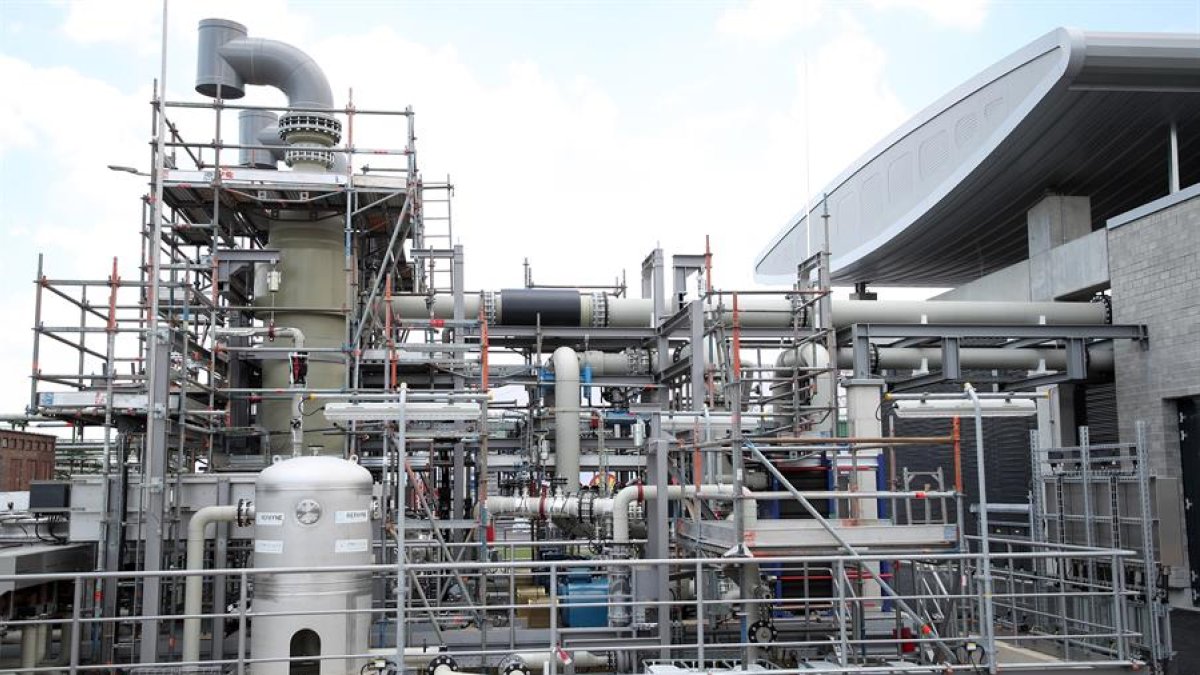 Planta de producción de hidrógeno.