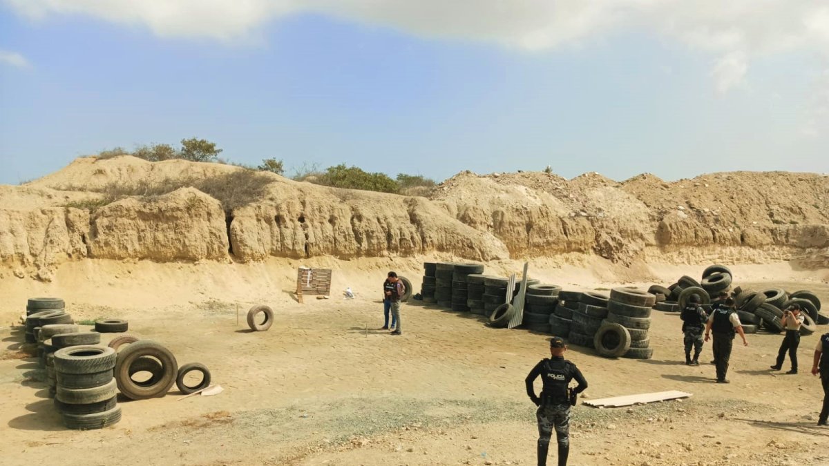 La pequeña pista serviría además, cree la Policía, para el adiestramiento de los motorizados en los momentos de escape.