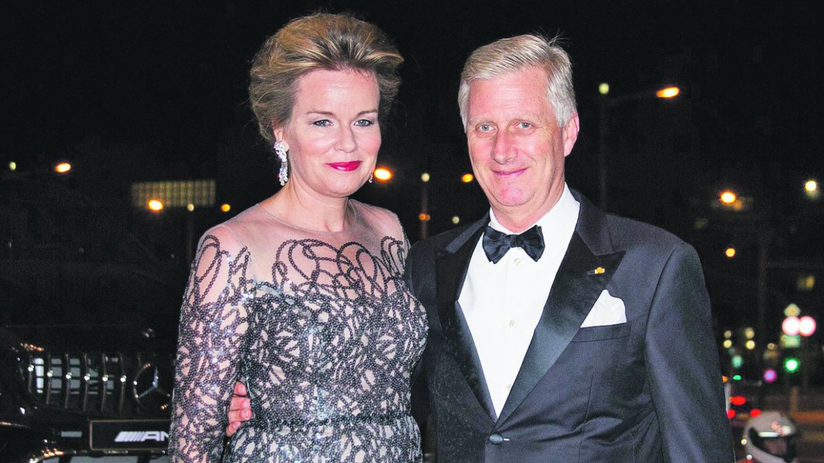 La pareja real belga.