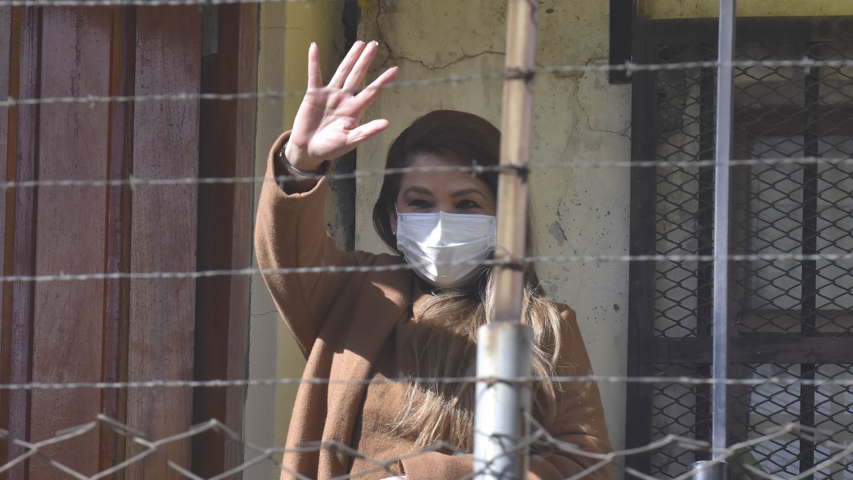 Fotografía de archivo de la expresidenta interina de Bolivia Jeanine Áñez. 