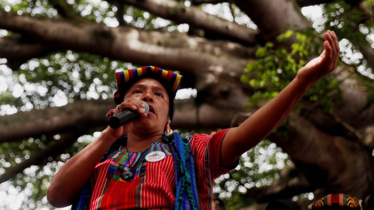 Líder indígena, Thelma Cabrera.