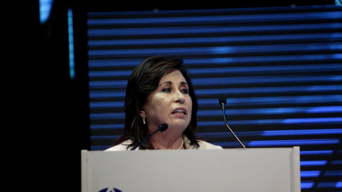 Imagen de archivo de la candidata presidencial guatemalteca y exprimera dama Sandra Torres en Ciudad de Guatemala (Guatemala). EFE/
