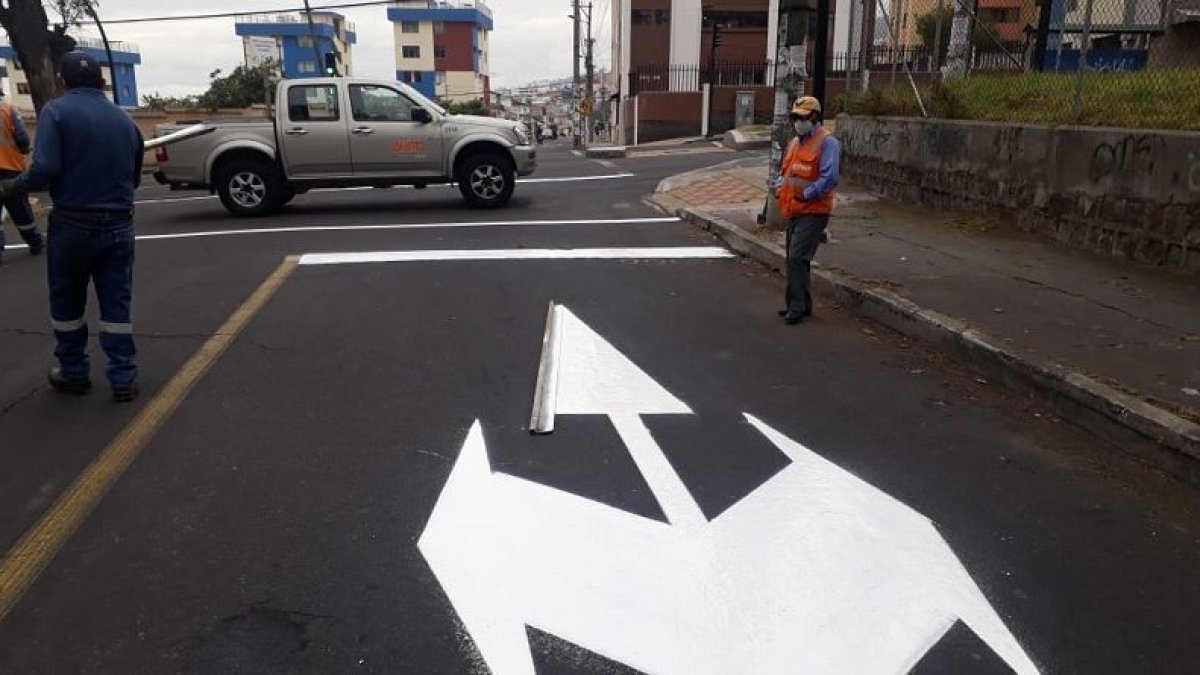Principal. Estos trabajos se realizarán en las calles repavimentadas, así como la ubicación de señales verticales