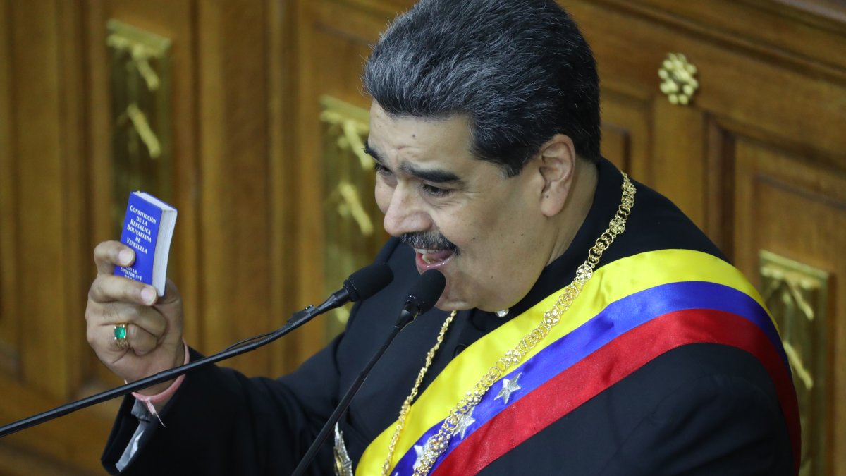 Caracas. El presidente de Venezuela, Nicolás Maduro, en una de sus recientes presentaciones públicas.