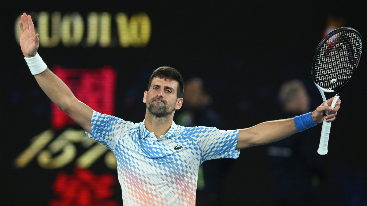 Novak Djokovic tras vencer al ruso y dar una muestra potente de buen tenis.