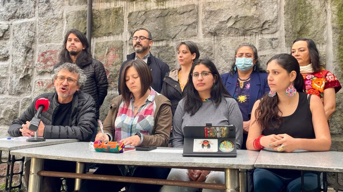 El equipo jurídico y miembros de Yasunidos explicaron detalles de la admisión de su demanda ante la CIDH.