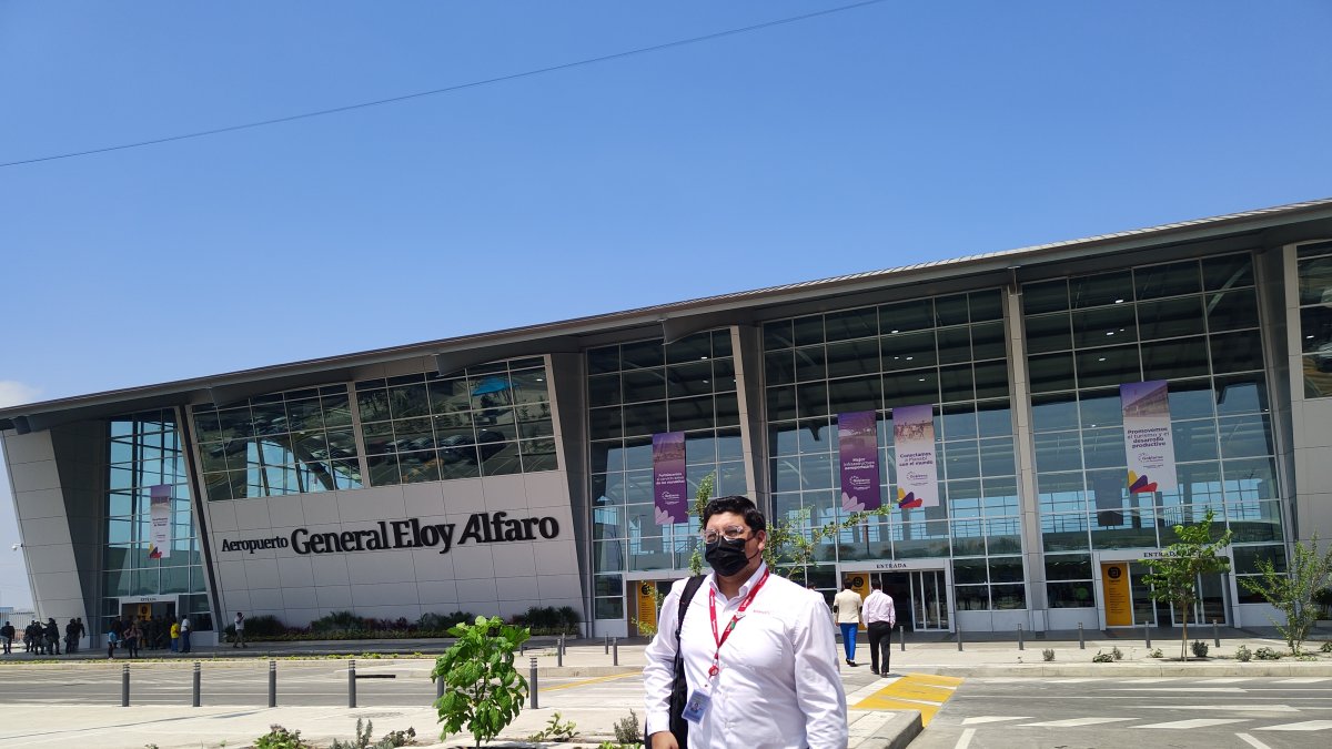 Terminal.- El aeropuerto internacional de Manta, General Eloy Alfaro.
