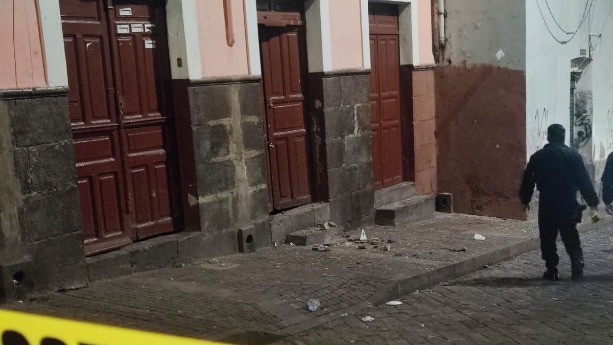 Este es el sitio en el que fue detonado el artefacto