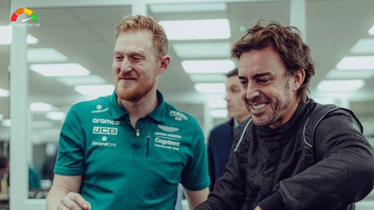 Fernando Alonso, piloto español, ya con su nueva escudería Aston Martin.