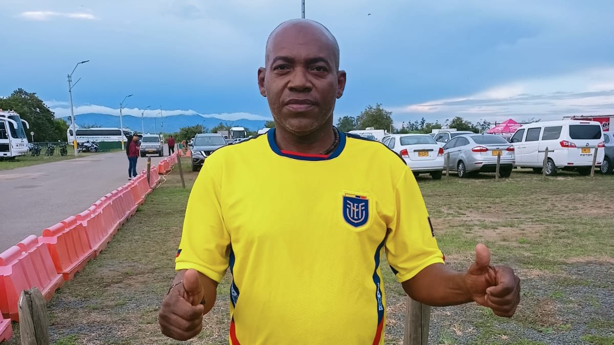 El exfutbolista Harry Cuero alentó a la Tri en los tres partidos que ha jugado en el Sudamericano.