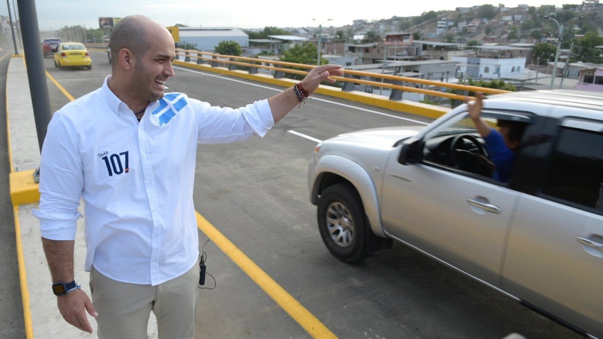 Candidato. Agustín Intriago, alcalde de Manta que busca su reelección.