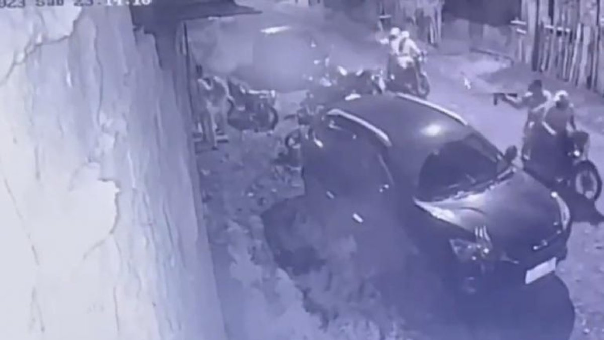 Cámara de seguridad captó el instante en que se registró la matanza.