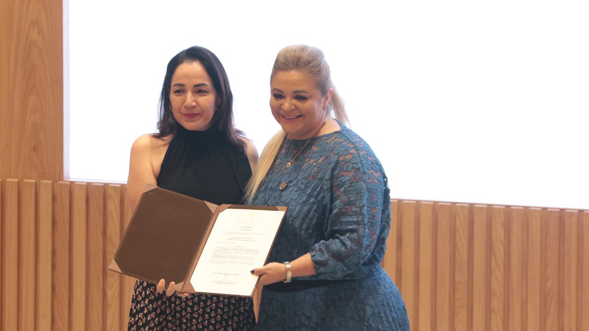 Reconocimiento. La Asamblea Nacional felicitó a UTEG por su aniversario.