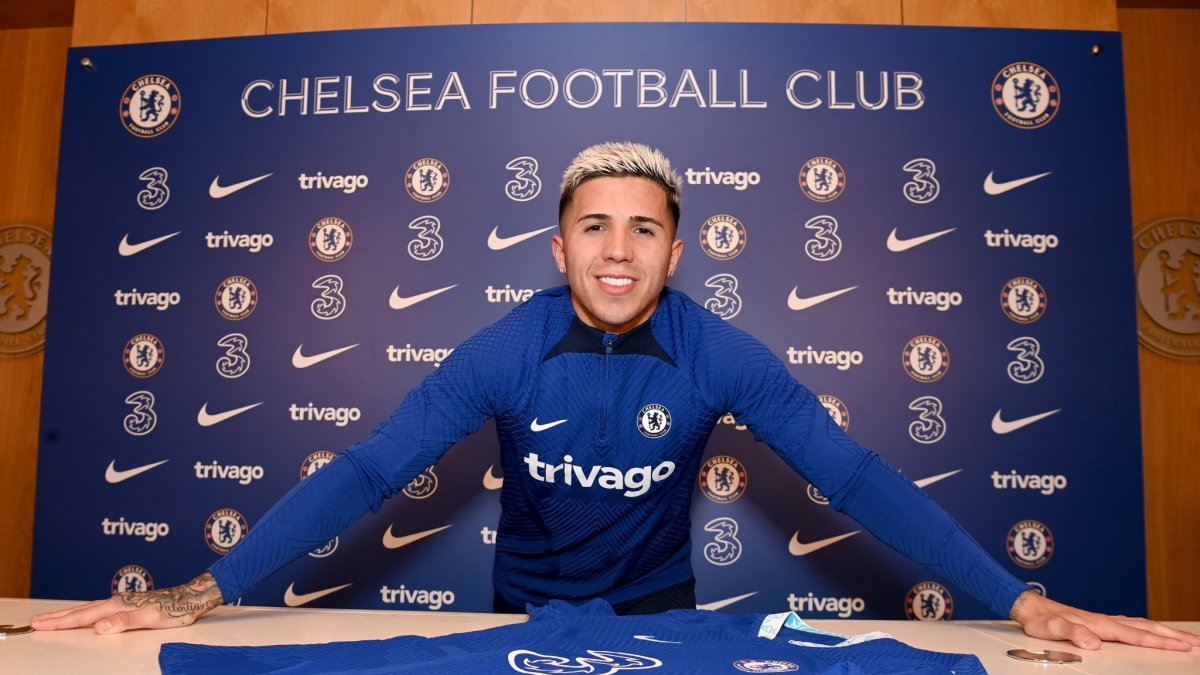 Enzo Fernández, reciente fichaje del Chelsea de la Premier League.