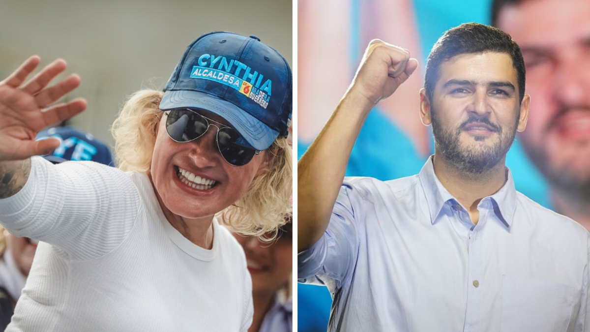 Cynthia Viteri y Aquiles Álvarez.