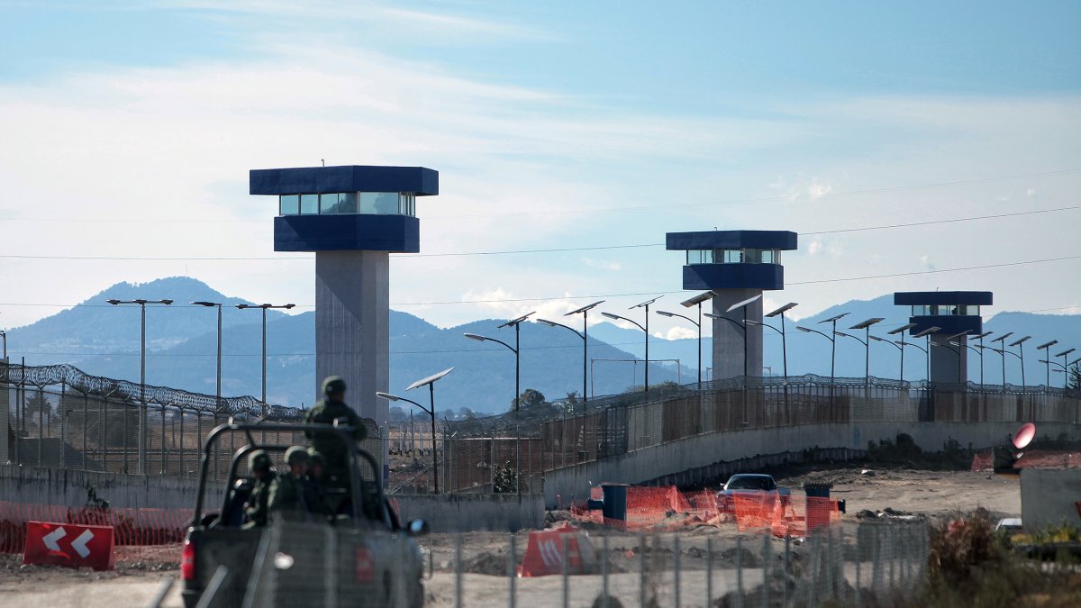 Fotografía de archivo de 2016 del penal de máxima seguridad del Altiplano, en Almoloya de Juárez donde está detenido el narcotraficante Ovidio Guzmán, uno de los hijos de Joaquín Chapo Guzmán.