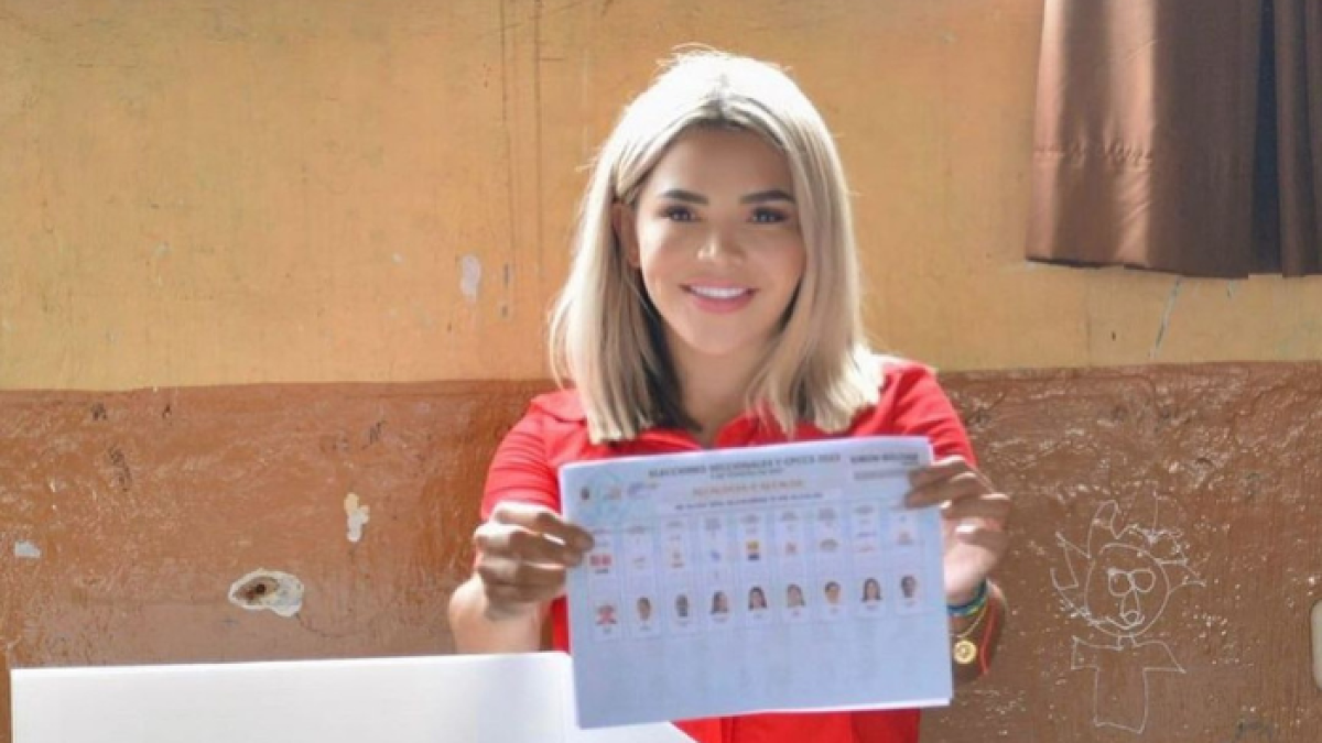 La aspirante a la Alcaldía del cantón guayasense obtuvo el 41,76 % de los votos.