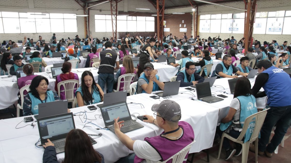 Continúa el procesamiento de actas por la Delegación Provincial de Pichincha.