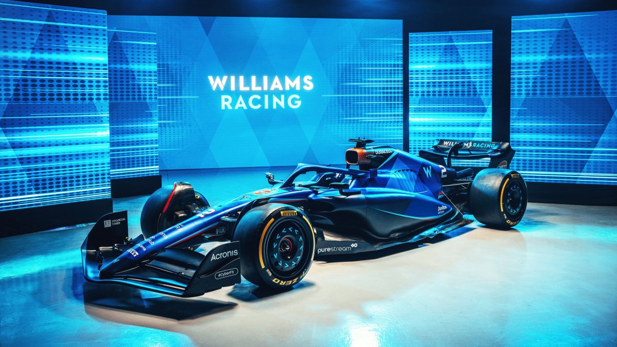 El FW45, nuevo monoplaza de Williams para la temporada 2023.