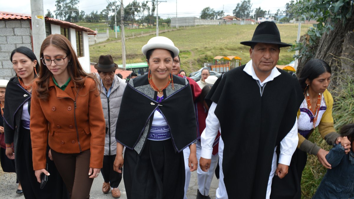 Política. Diana Caiza es oriunda de la comunidad Chibuleo San Francisco.