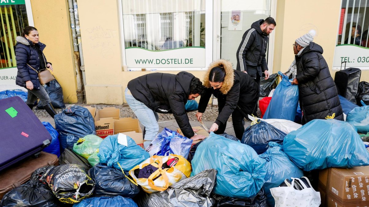 Ayuda que reciben los damnificados.