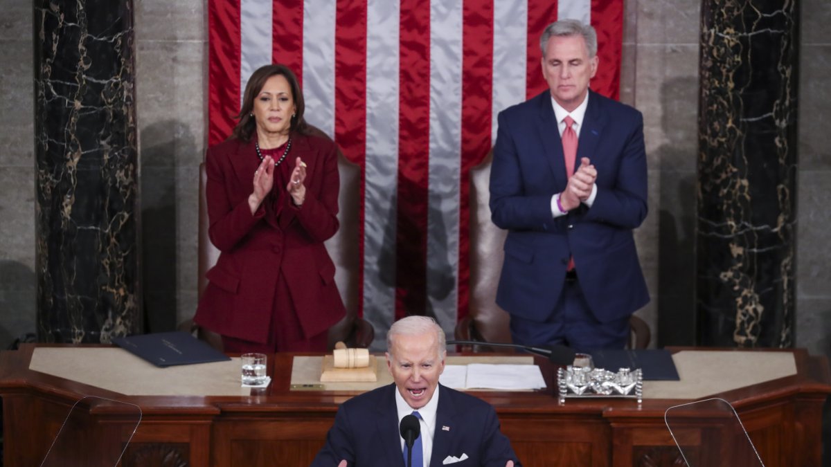 El presidente de los Estados Unidos, Joe Biden pronuncia el discurso sobre el Estado de la Unión.