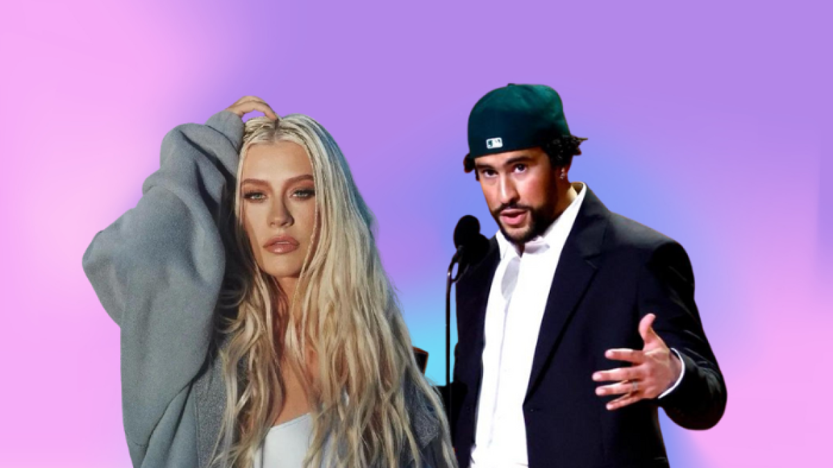 Cristina Aguilera y Bad Bunny