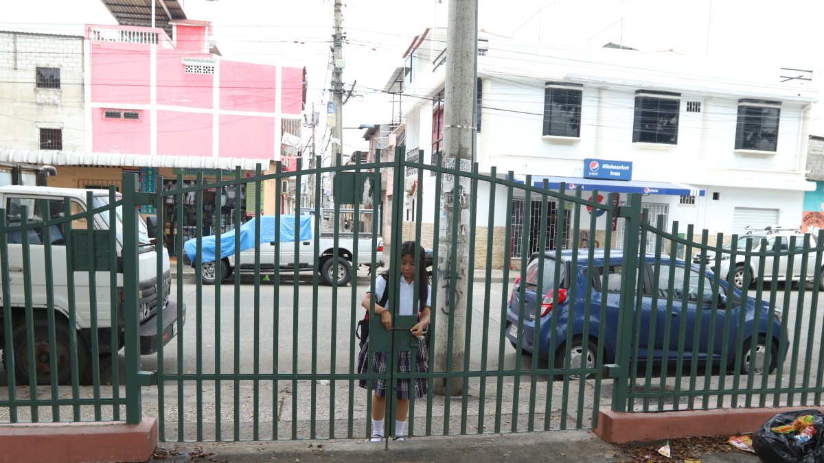 Protección. Moradores y colegiales que usan estos espacios creen que por el momento deben seguir las rejas.