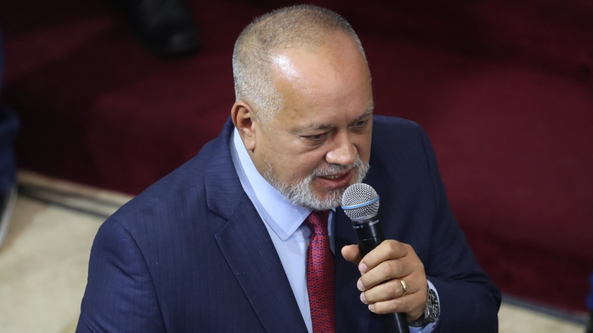 El parlamentario y líder chavista Diosdado Cabello, en una fotografía de archivo.