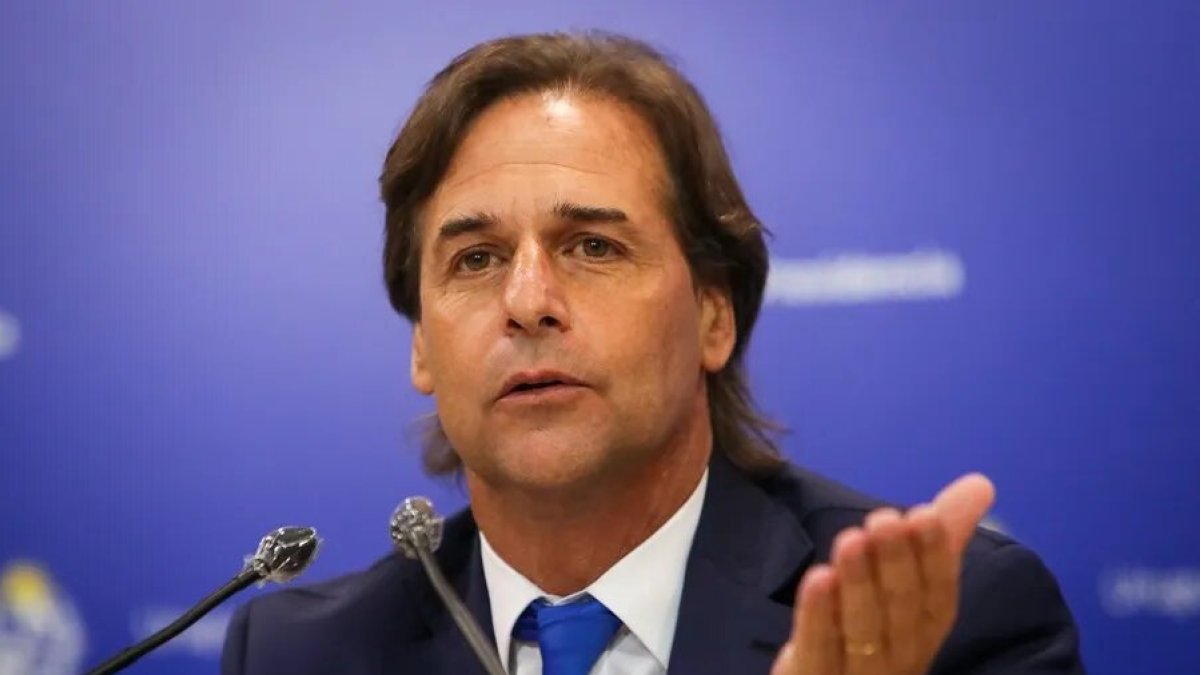 Ejecutivo. El presidente de Uruguay, Luis Lacalle Pou, en Montevideo.