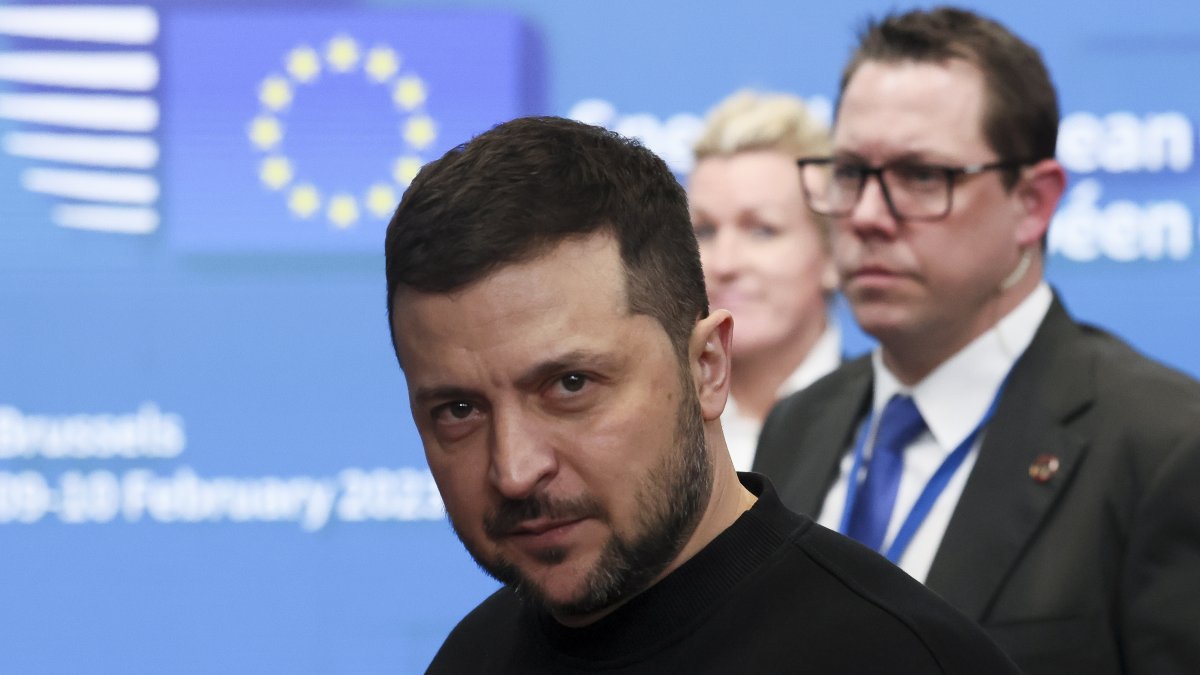 El presidente de Ucrania, Volodymyr Zelensk.