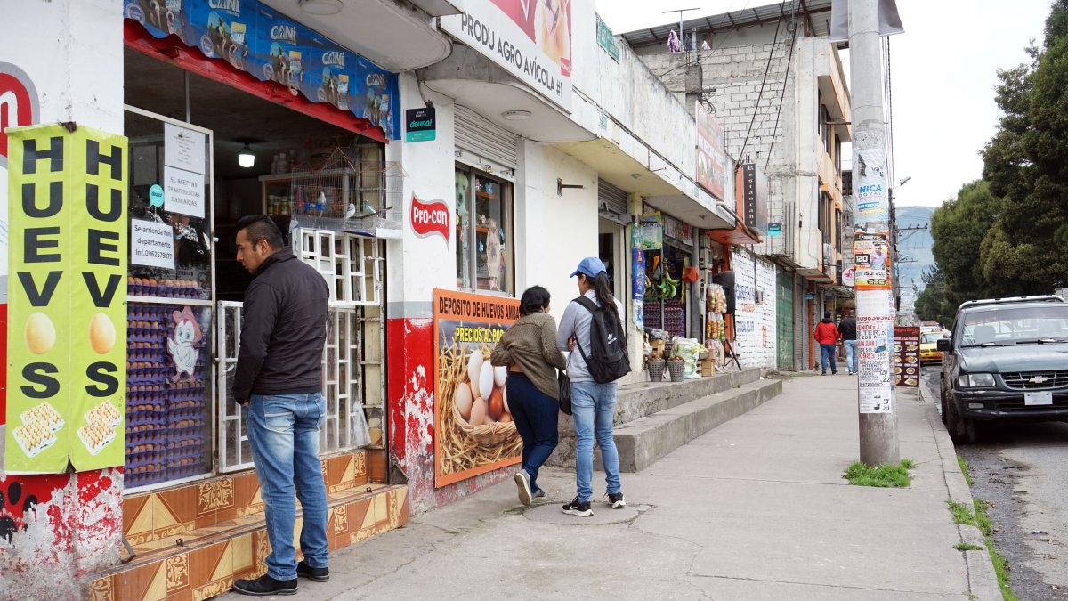 Situación. La calle Leonidas Dubles, en el sur de Quito, se ha vuelto un desierto luego de varios atentados.