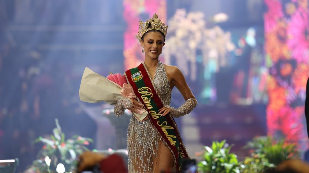 Después de dos años se eligió a la reina de la capital de Tungurahua con público.
