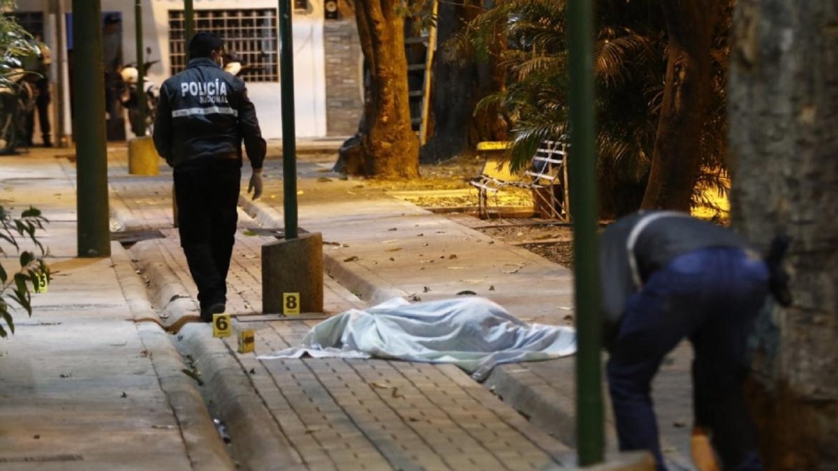 Mujer asesinada en un parque de Sauces 6.